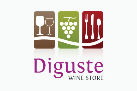 Criação de logotipo para loja virtual de vinhos nacionais e importados.