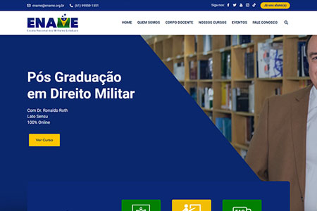 Criação de plataforma de cursos online para ENAME - Escola Nacional Dos Militares Estaduais