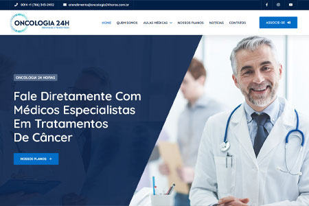 Criação de plataforma médica online para atendimento e tratamentos de câncer