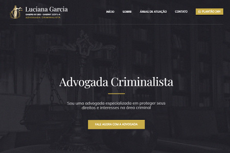 Criação de landing page para Luciana Garcia - Advogada Criminalista em Porto Alegre
